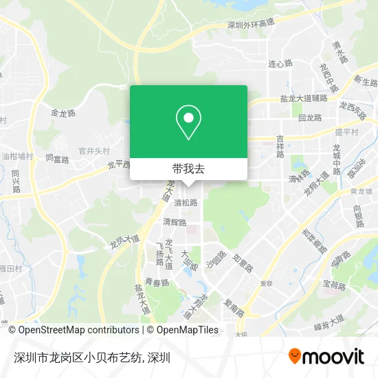 深圳市龙岗区小贝布艺纺地图