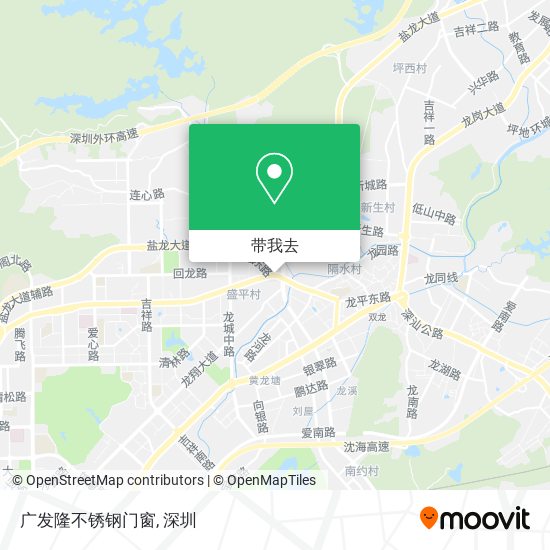 广发隆不锈钢门窗地图