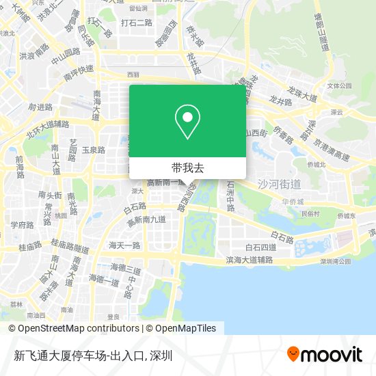 新飞通大厦停车场-出入口地图