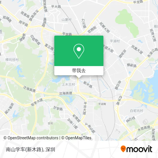 南山学车(新木路)地图