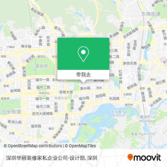 深圳华丽装修家私企业公司-设计部地图