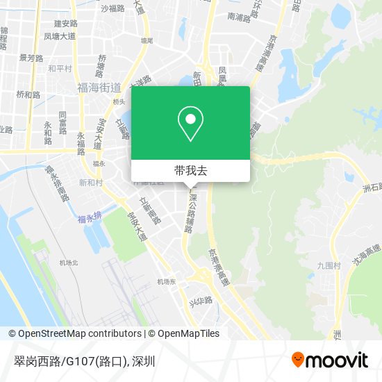 翠岗西路/G107(路口)地图