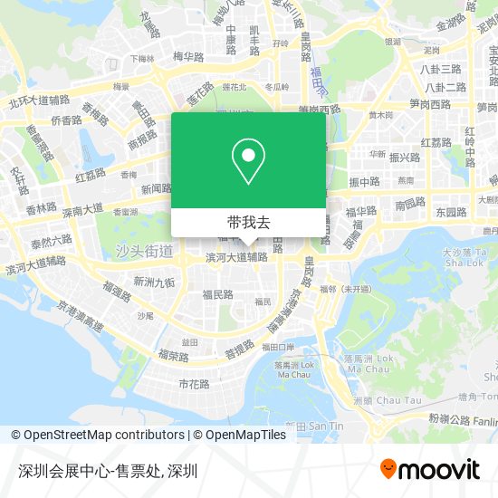 深圳会展中心-售票处地图