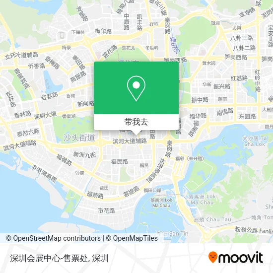 深圳会展中心-售票处地图