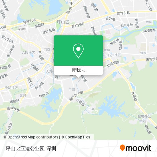 坪山比亚迪公业园地图