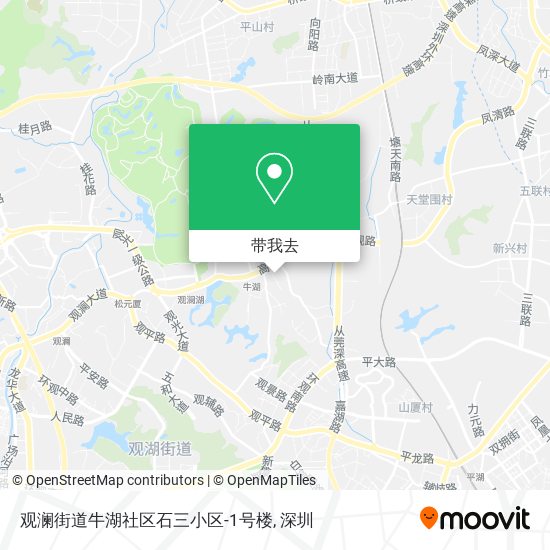 观澜街道牛湖社区石三小区-1号楼地图