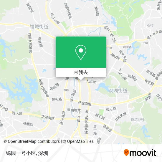 锦园一号小区地图