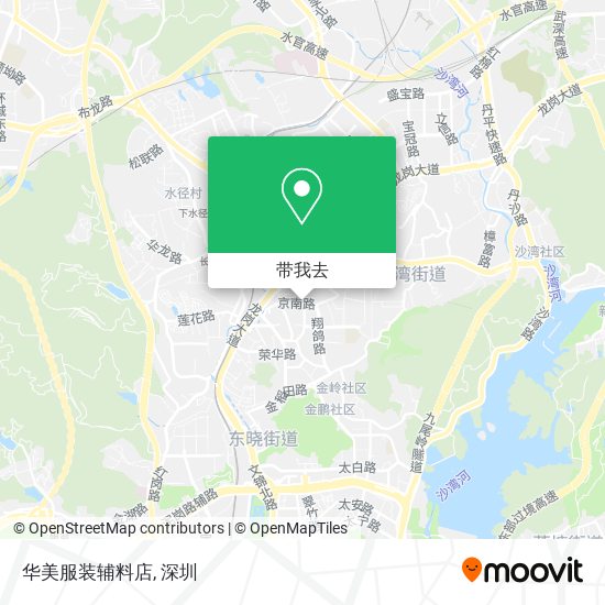 华美服装辅料店地图