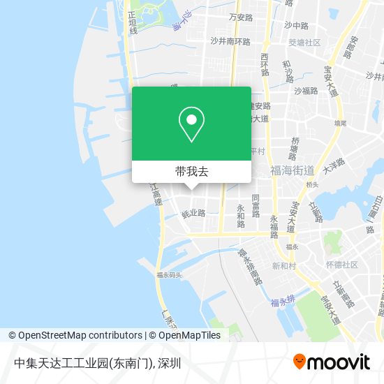 中集天达工工业园(东南门)地图