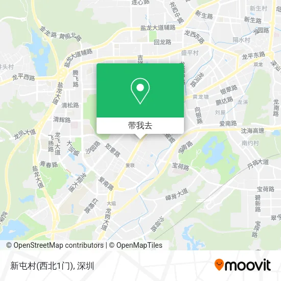 新屯村(西北1门)地图