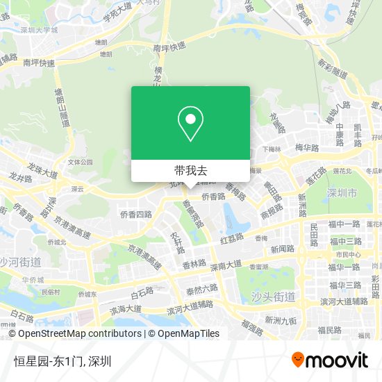 恒星园-东1门地图