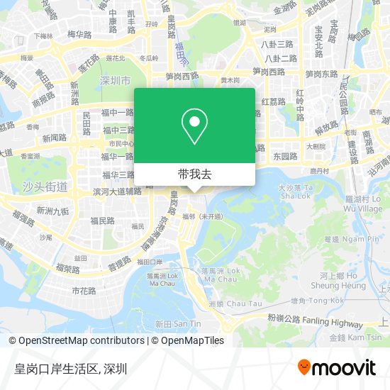 皇岗口岸生活区地图
