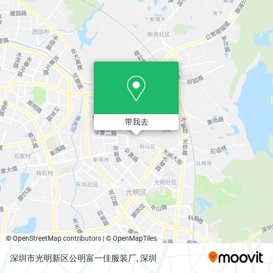 深圳市光明新区公明富一佳服装厂地图