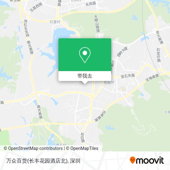 万众百货(长丰花园酒店北)地图