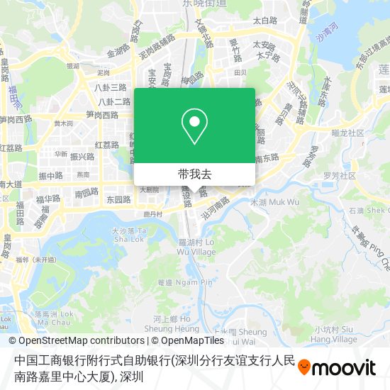中国工商银行附行式自助银行(深圳分行友谊支行人民南路嘉里中心大厦)地图