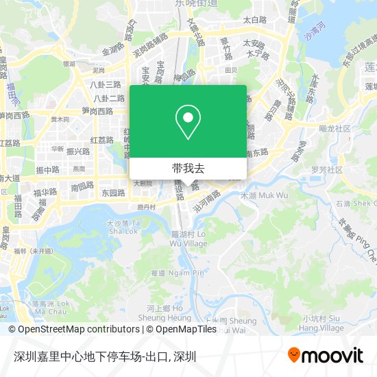 深圳嘉里中心地下停车场-出口地图