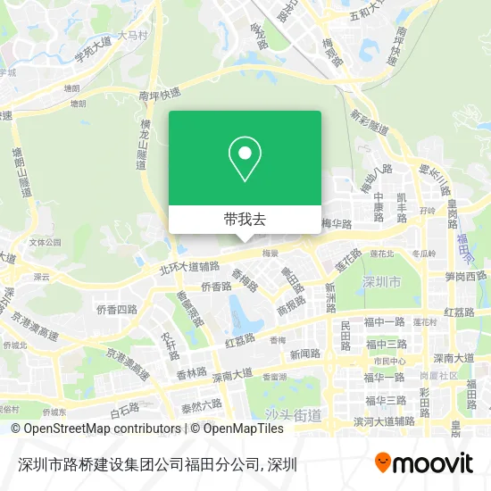 深圳市路桥建设集团公司福田分公司地图