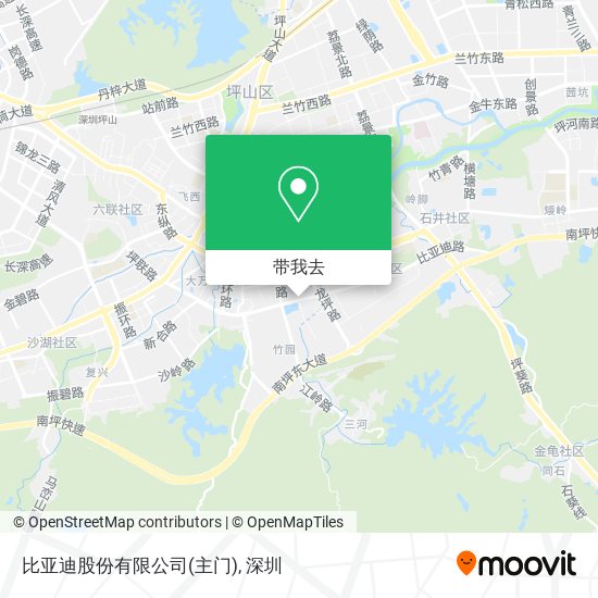 比亚迪股份有限公司(主门)地图