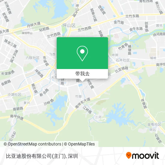 比亚迪股份有限公司(主门)地图