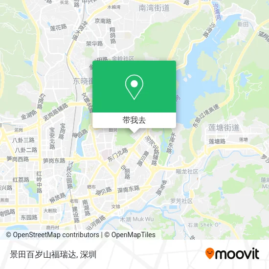 景田百岁山福瑞达地图
