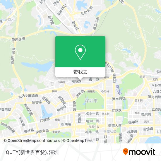 QUTY(新世界百货)地图