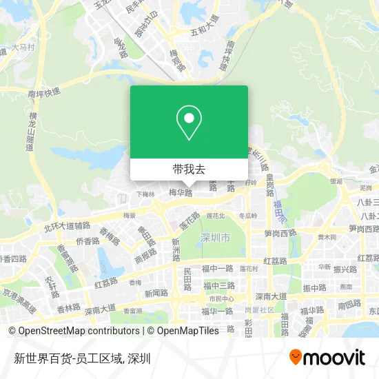 新世界百货-员工区域地图