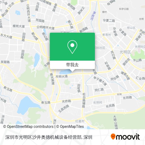深圳市光明区沙井奥德机械设备经营部地图