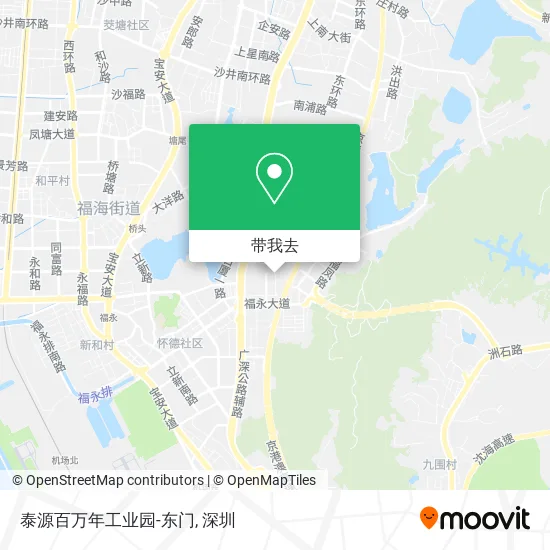 泰源百万年工业园-东门地图