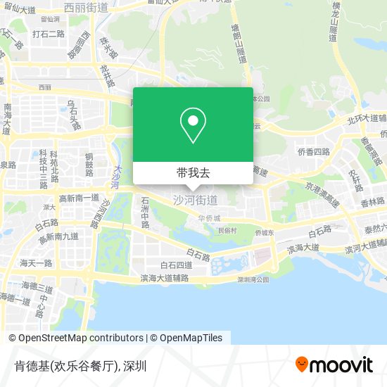 肯德基(欢乐谷餐厅)地图