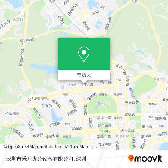 深圳市禾月办公设备有限公司地图