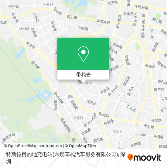 特斯拉目的地充电站(六度车栈汽车服务有限公司)地图