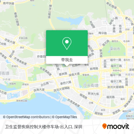 卫生监督疾病控制大楼停车场-出入口地图