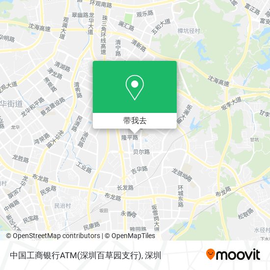 中国工商银行ATM(深圳百草园支行)地图