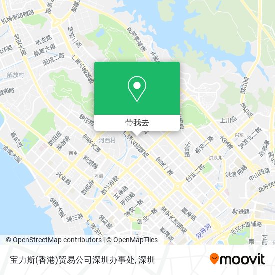 宝力斯(香港)贸易公司深圳办事处地图