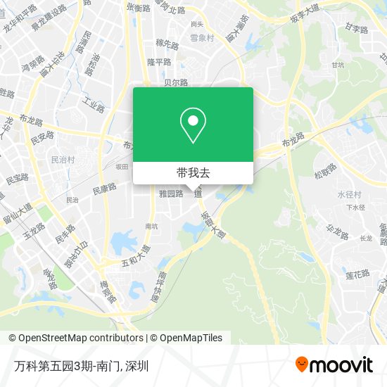 万科第五园3期-南门地图