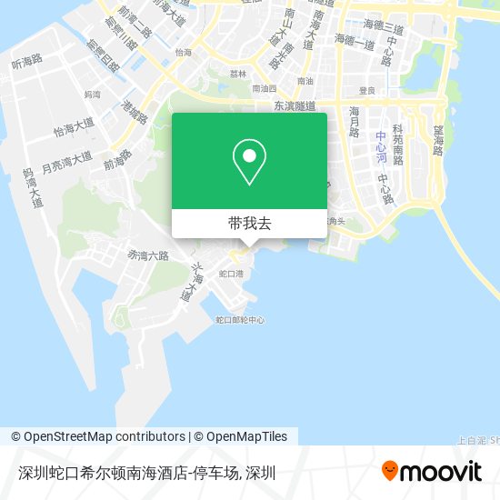 深圳蛇口希尔顿南海酒店-停车场地图