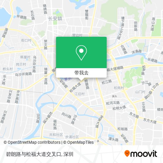 碧朗路与松福大道交叉口地图