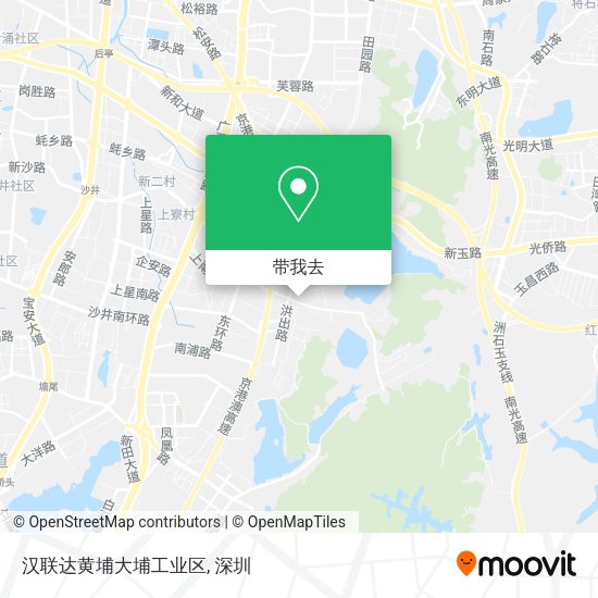 汉联达黄埔大埔工业区地图
