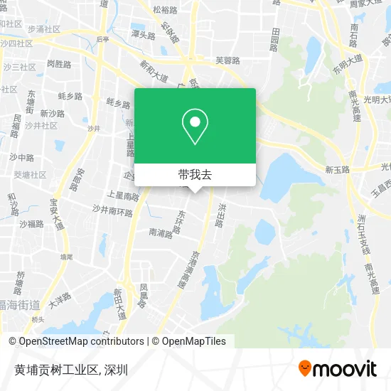 黄埔贡树工业区地图