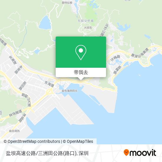 盐坝高速公路/三洲田公路(路口)地图