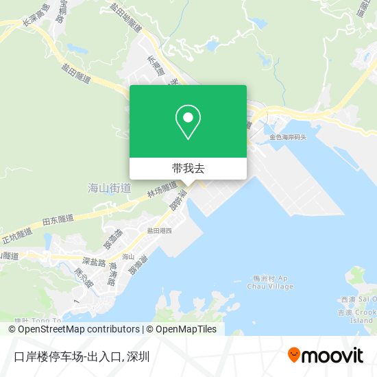 口岸楼停车场-出入口地图