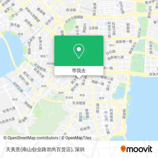天美意(南山创业路崇尚百货店)地图