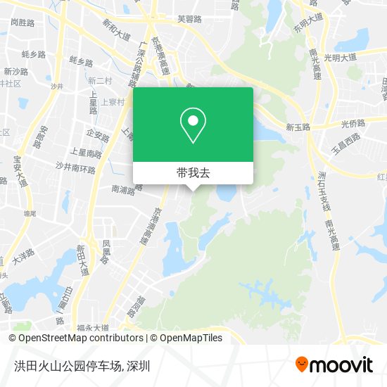 洪田火山公园停车场地图