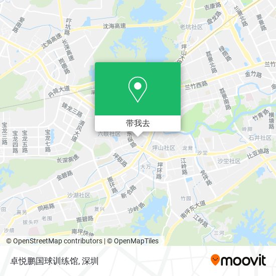 卓悦鹏国球训练馆地图