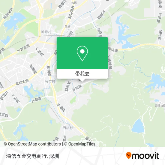 鸿信五金交电商行地图