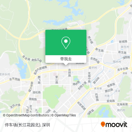 停车场(长江花园北)地图