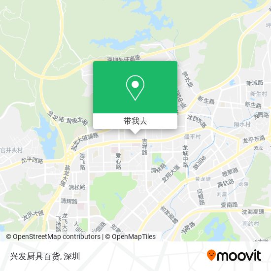 兴发厨具百货地图