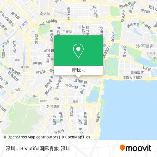 深圳UrBeautiful国际青旅地图