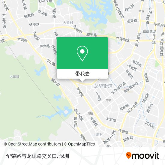 华荣路与龙观路交叉口地图