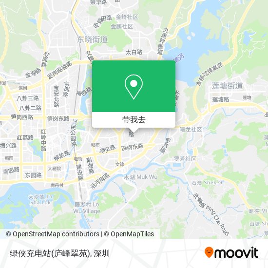 绿侠充电站(庐峰翠苑)地图